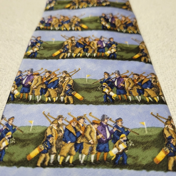 NWT Rare Guy Buffet 100% Silk Tie - Picture 3 of 9